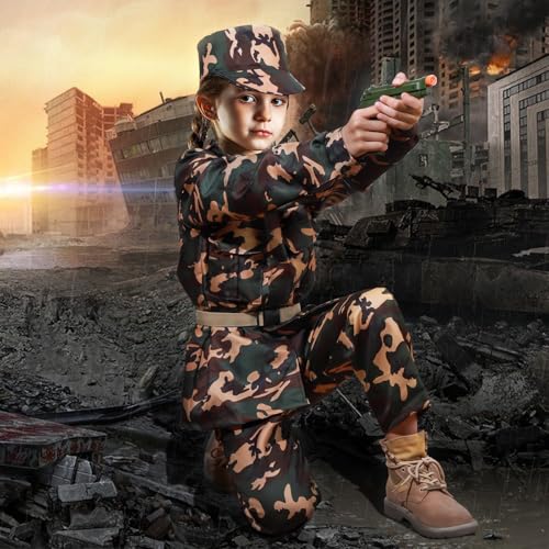 Boys' Army Costume Set for Halloween