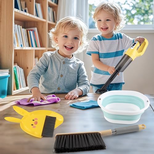 Kids' Cleaning Toy Set with Handheld Vacuum